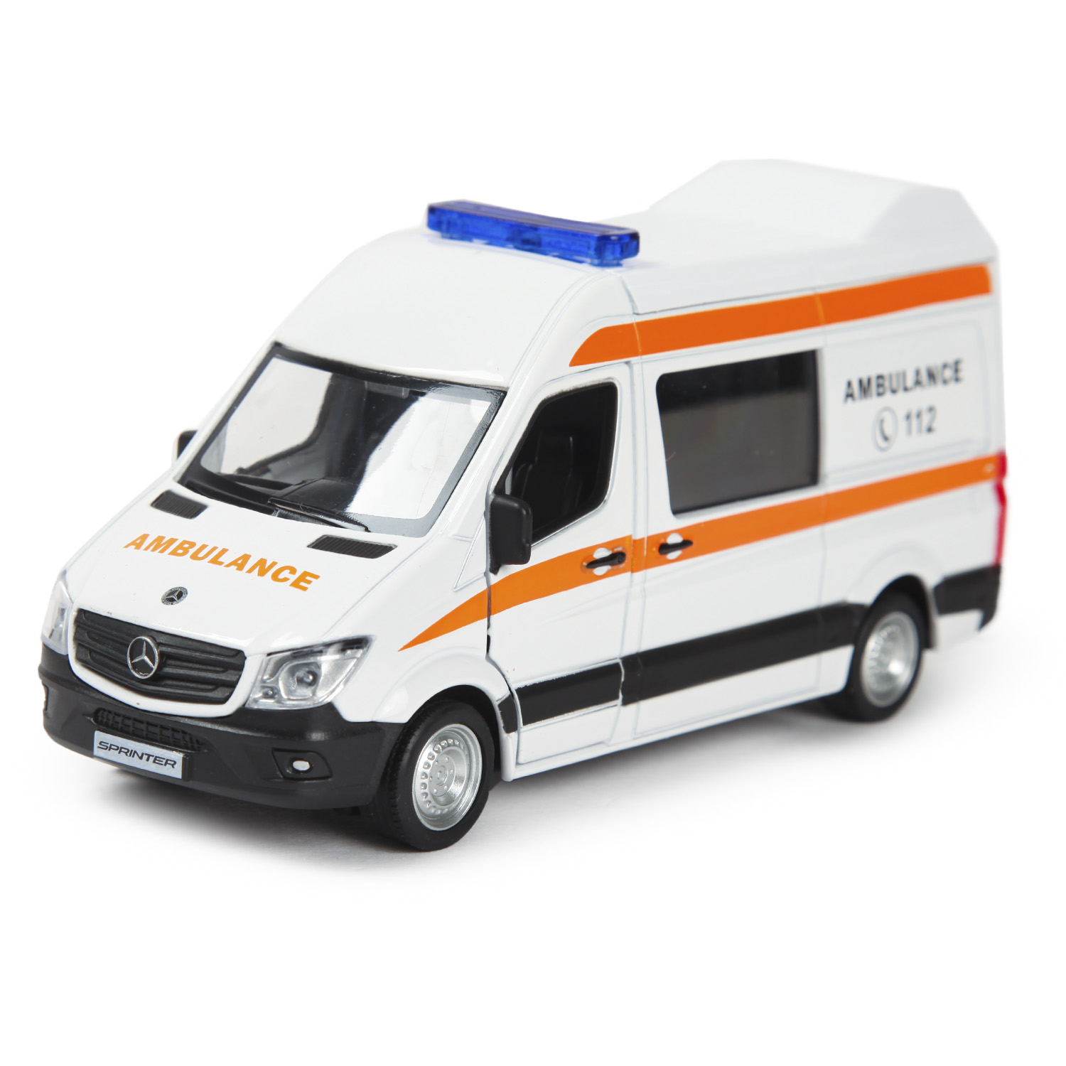 Машинка Mobicaro 1:32 Mercedes-Benz Sprinter Van Скорая помощь 544024  купить по цене 799 ₽ в интернет-магазине Детский мир