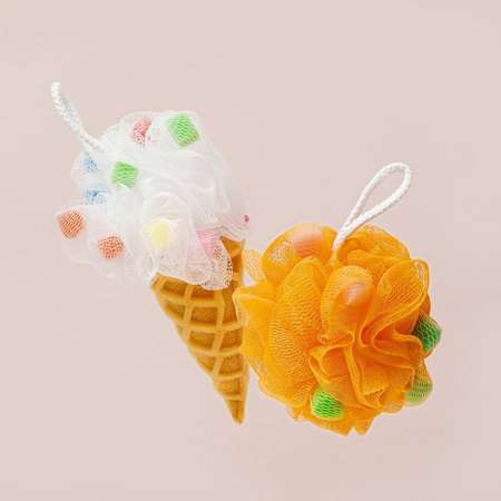 Мочалка DECO. синтетическая ice cream