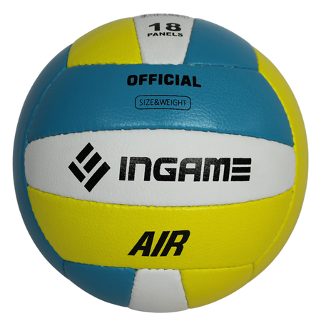 Мяч волейбольный InGame AIR желто-голубой