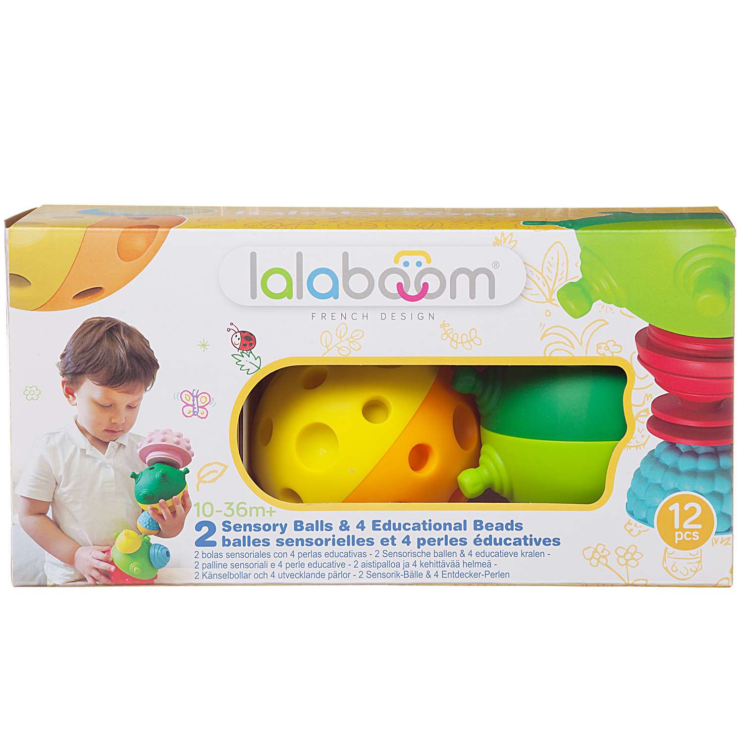 Развивающая игрушка LALABOOM для малыша 12 деталей - фото 2