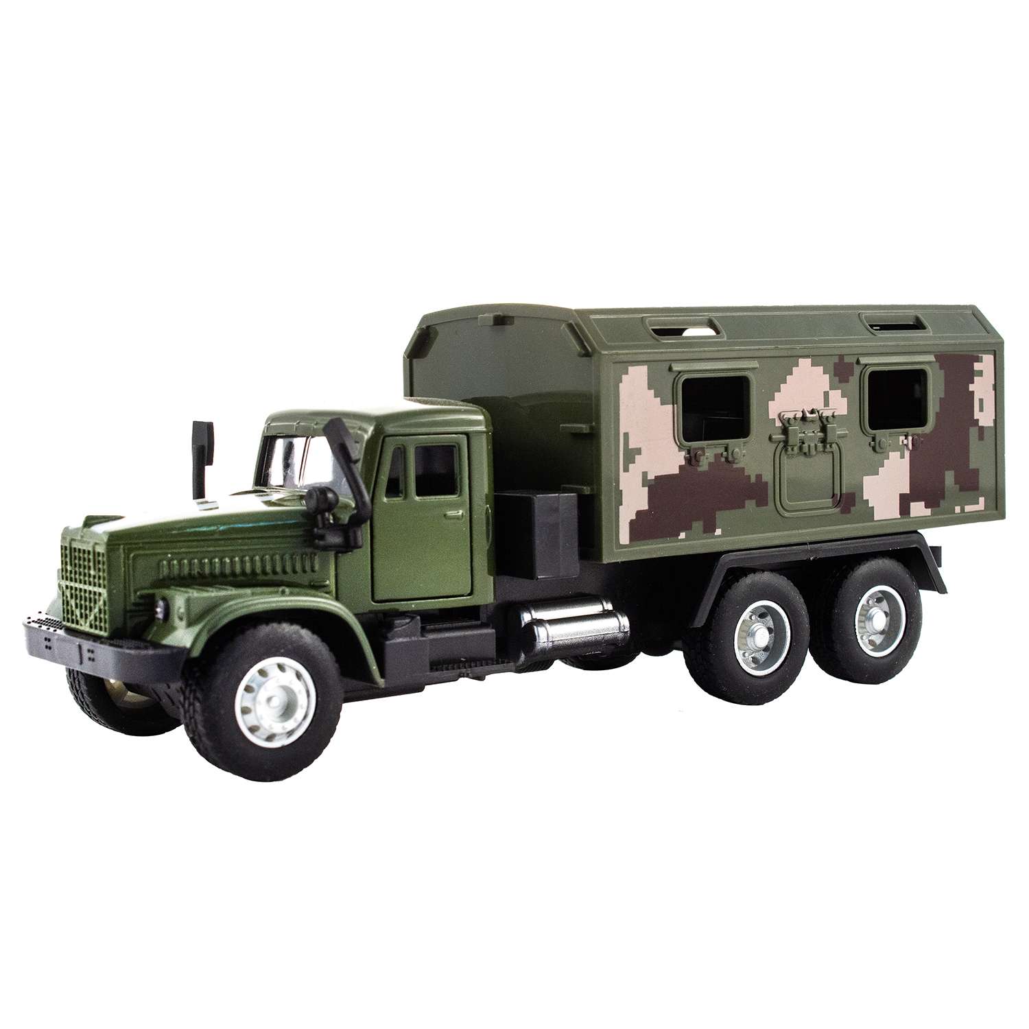 Машинка KiddieDrive Инерционный военный грузовик зеленый 1601713_1 - фото 1