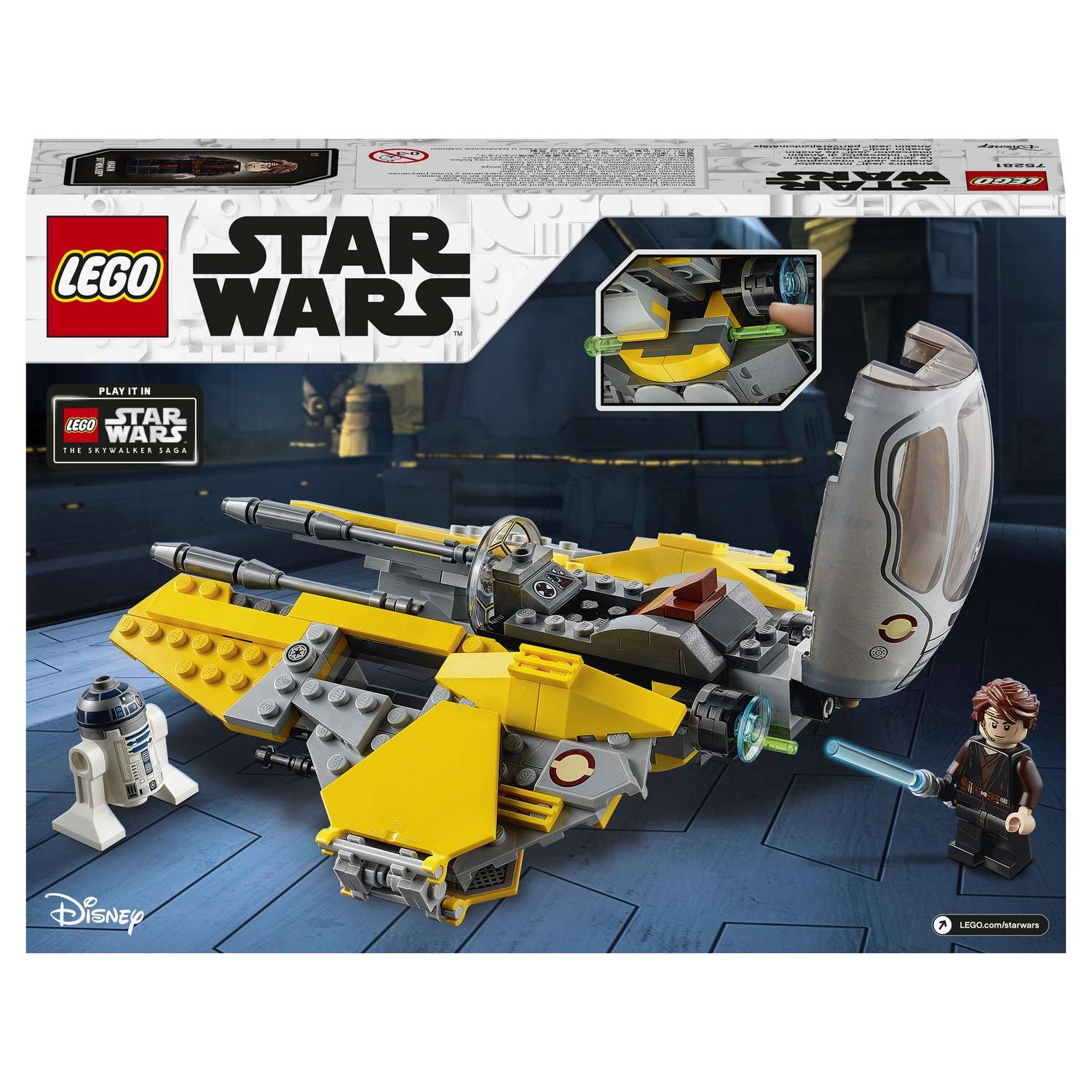 Конструктор LEGO Star Wars Джедайский перехватчик Энакина 75281 - фото 3
