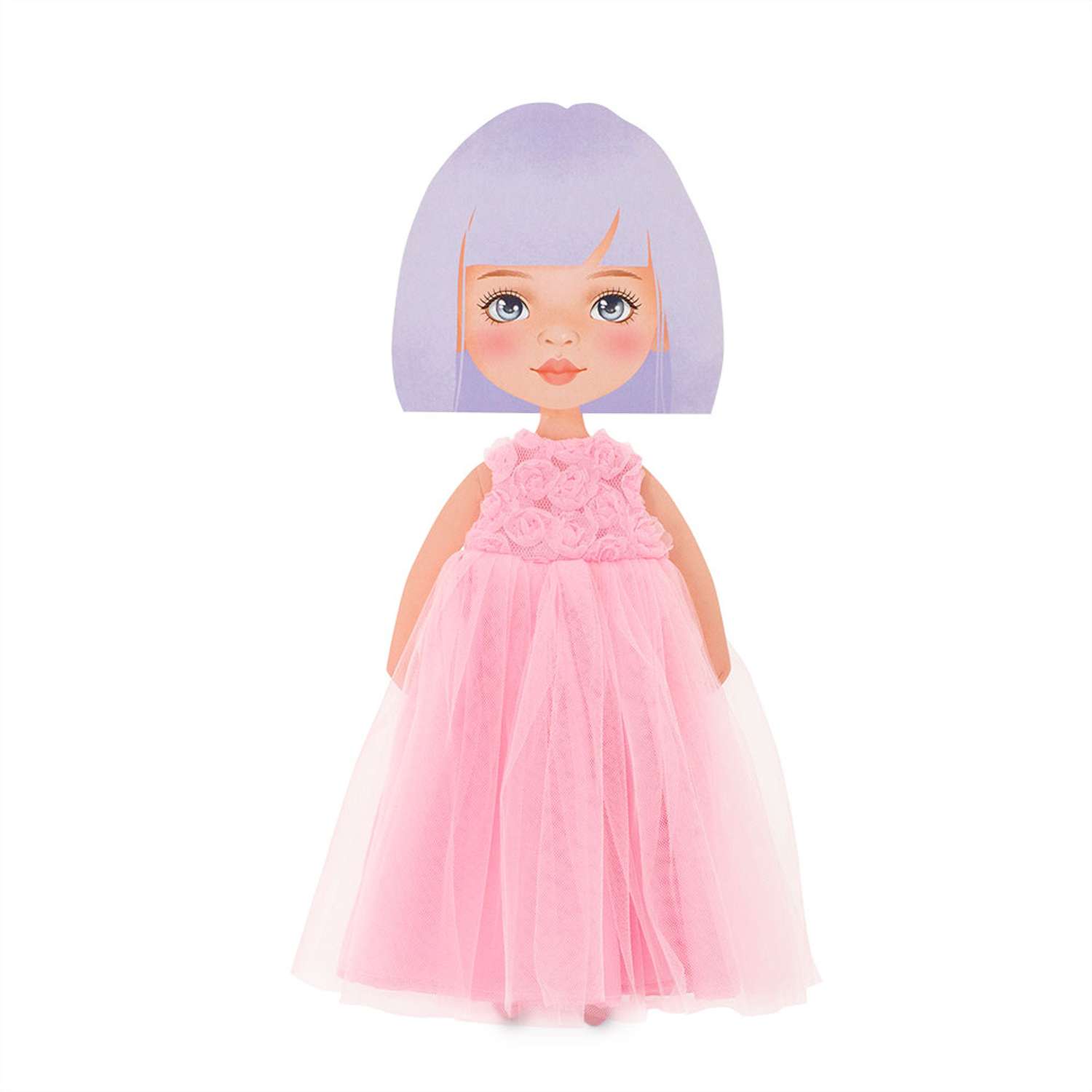 Набор одежды для кукол Orange Toys Sweet Sisters Розовое платье с розочками Серия Вечерний шик S03 - фото 1