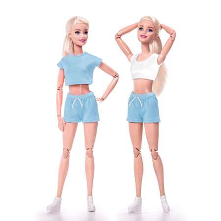 Комплект одежды для кукол Barbie VIANA голубой и белый