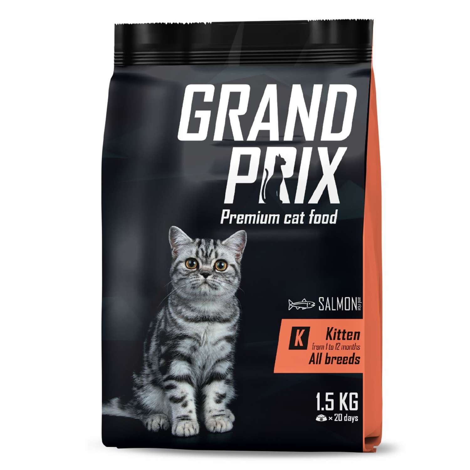 Корм для котят Grand Prix Kitten лосось 1.5кг - фото 1