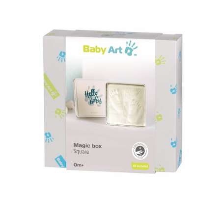 Набор для создания отпечатка Baby Art Для отпечатка ручки ножки Мэджик бокс квадратная