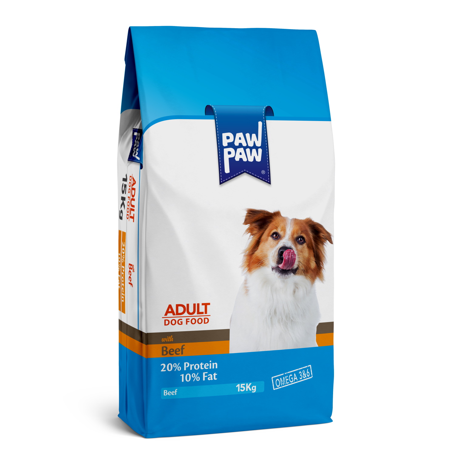 Корм для собак Paw paw 15кг Adult Dog Food with Beef с говядиной сухой - фото 1