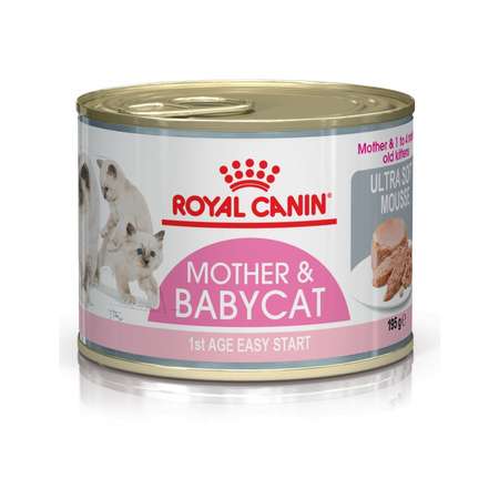 Корм влажный для котят ROYAL CANIN Mother Babycat 195г мусс