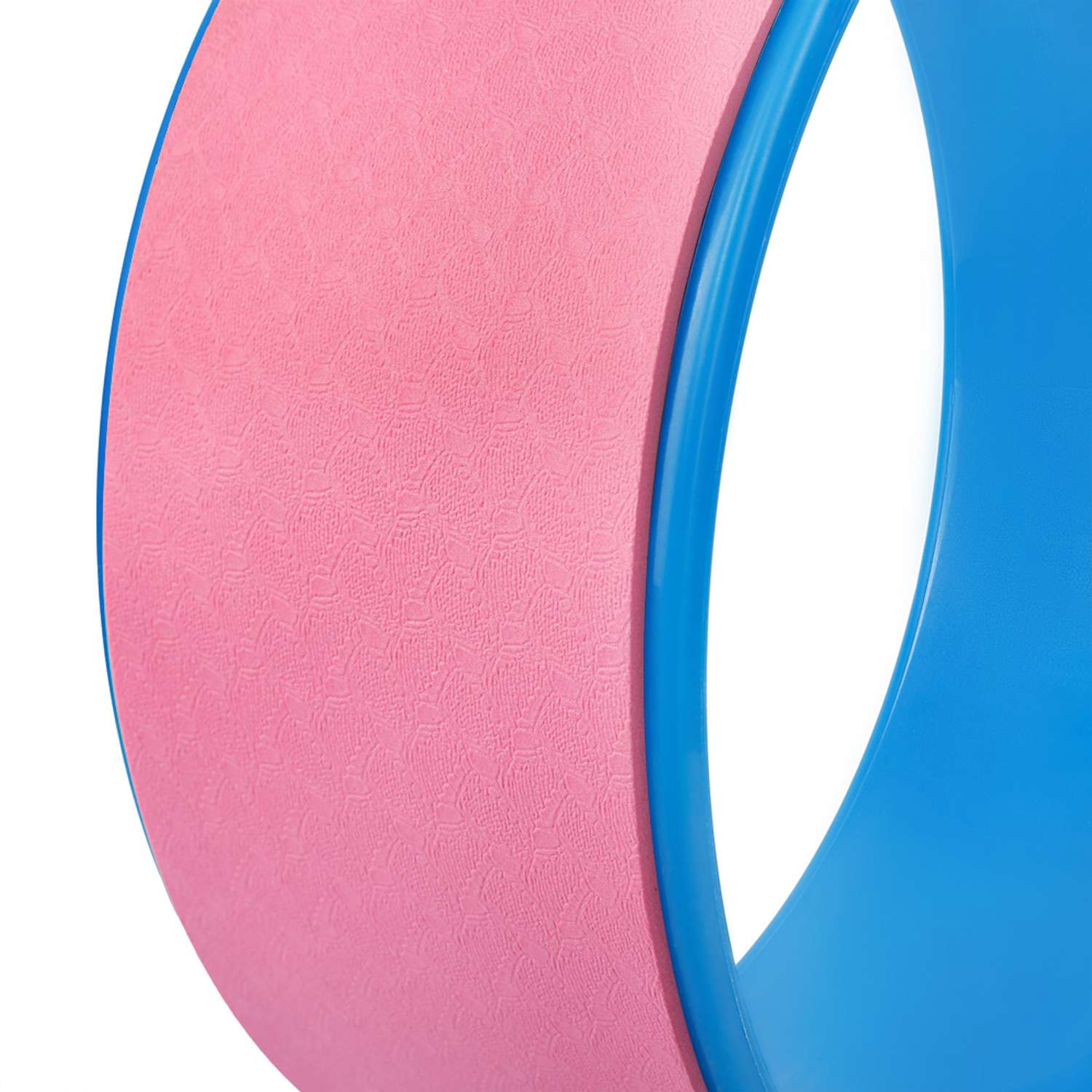Колесо для йоги STRONG BODY фитнеса и пилатес 30 см х 12 см розово-синее - фото 5