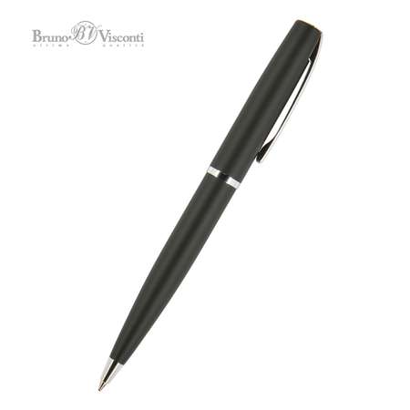 Ручка шариковая Bruno Visconti автоматическая 1 мм синяя в чёрном круглом тубусе sienna