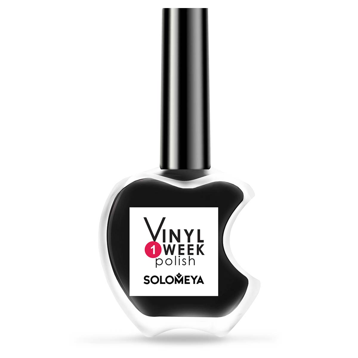 Лак для ногтей SOLOMEYA недельный One Week Vinyl Polish Black 32 - фото 1