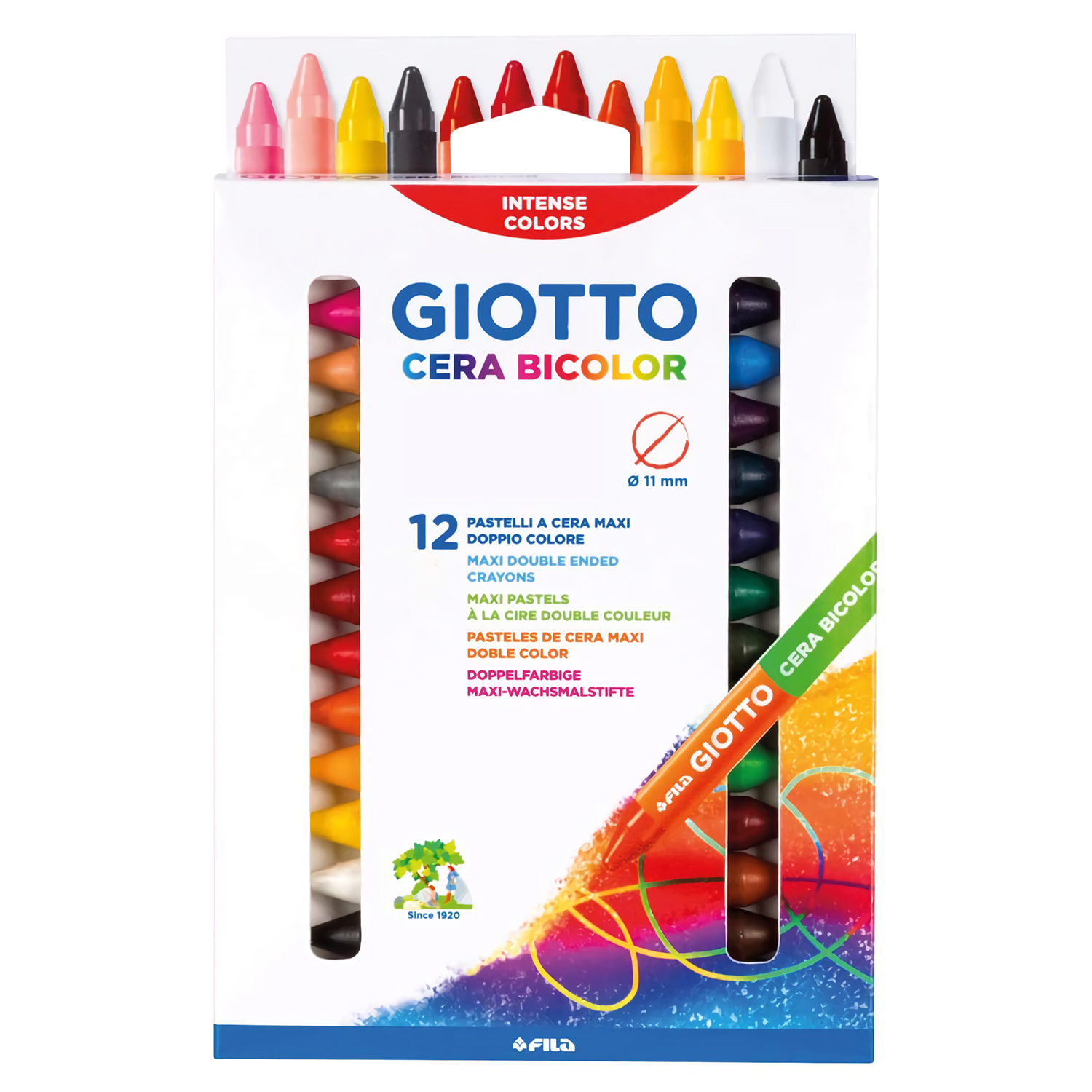 Мелки восковые GIOTTO Cera 12цветов 291300 - фото 1