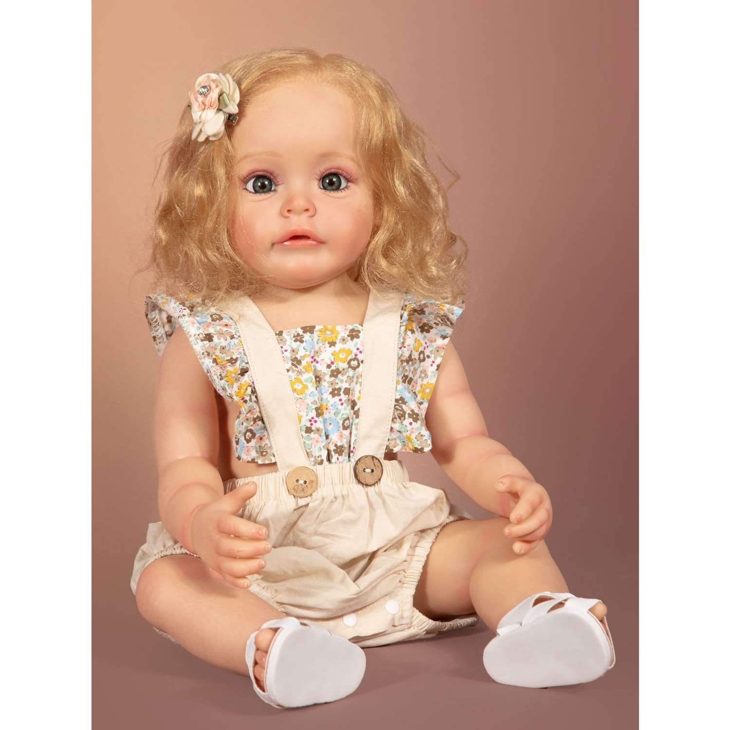 Кукла Реборн Soul Sister виниловая с комплектом одежды и пустышкой 55 см YW-REBORN-55 - фото 8