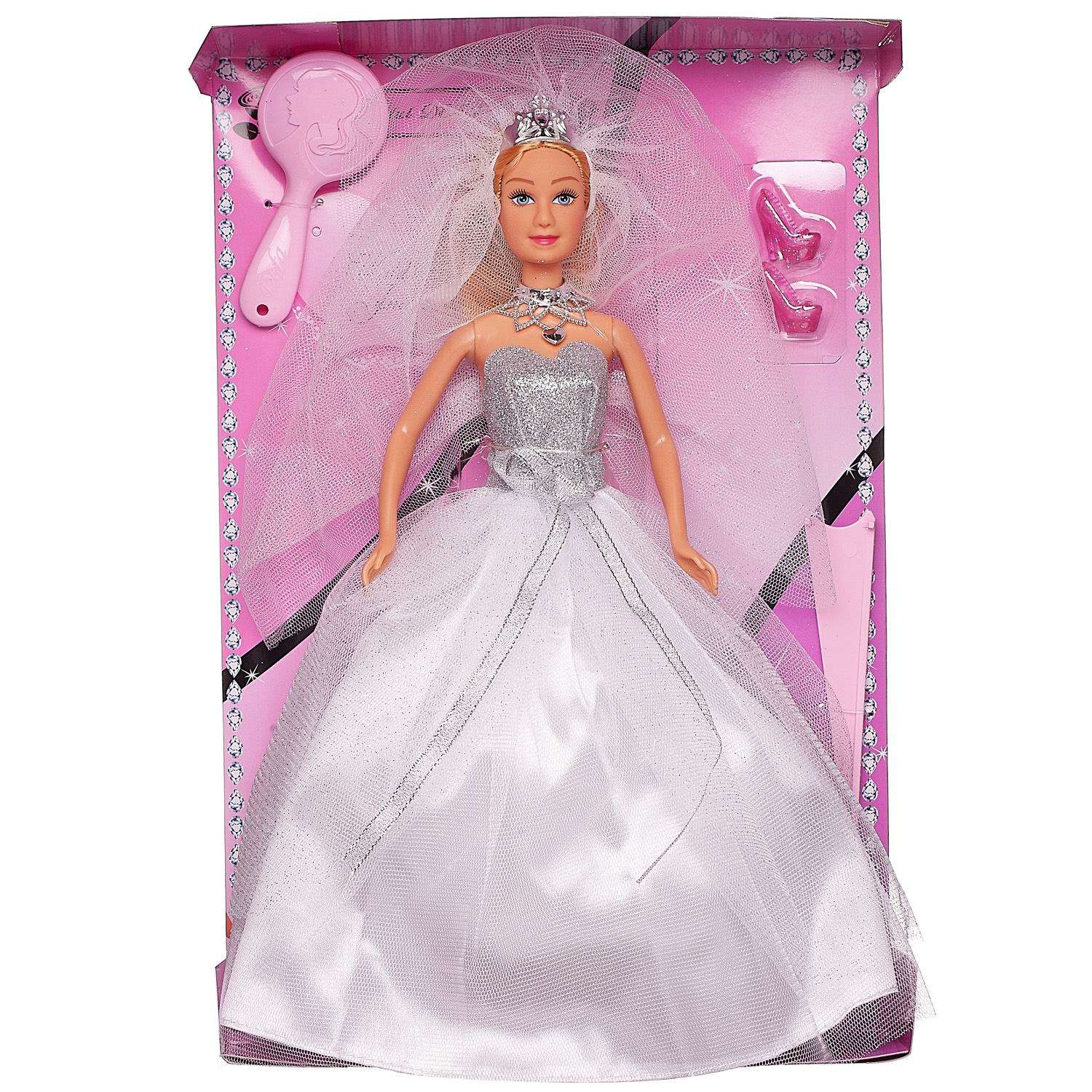 Игровой набор ABTOYS Кукла Defa Lucy Невеста принцесса с игровыми предметами 8253d/белое - фото 2