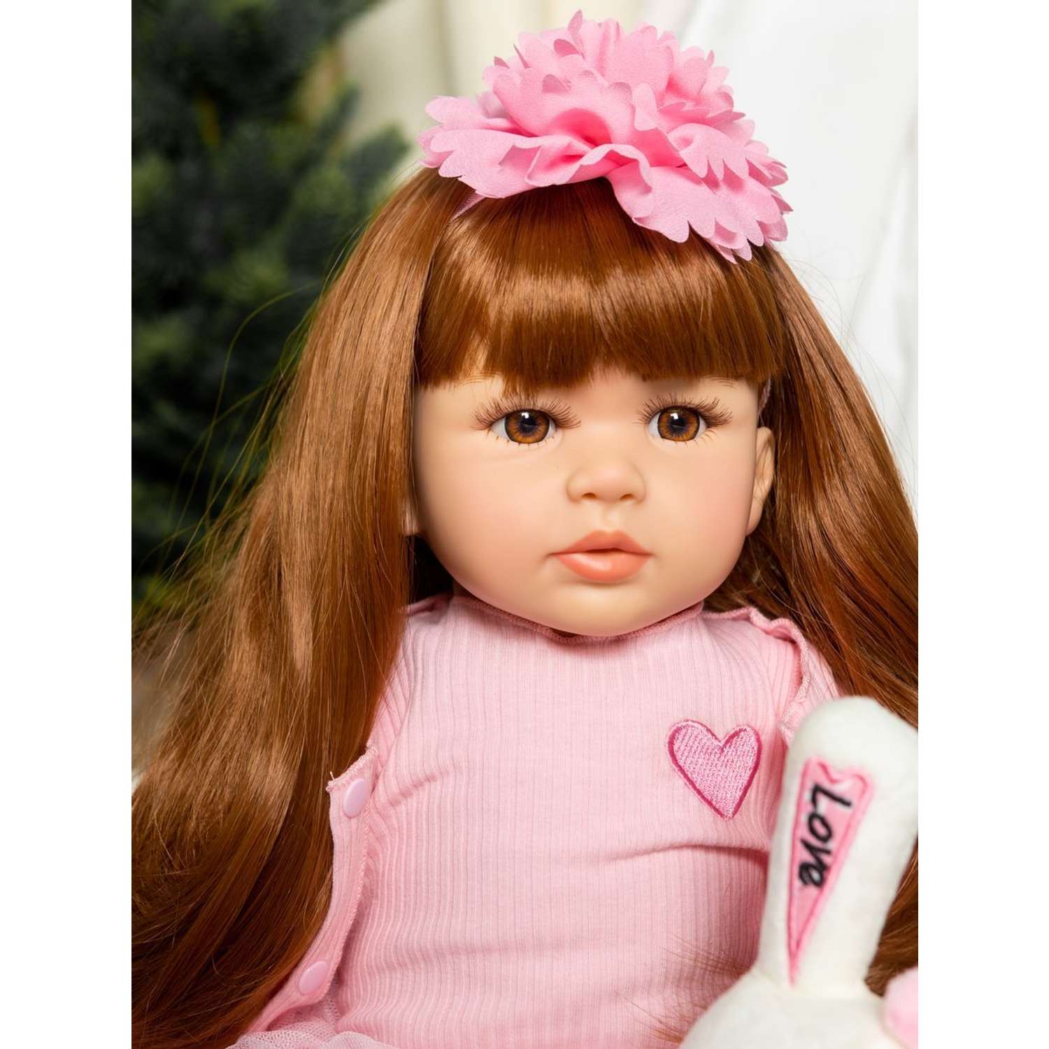 Кукла Реборн Soul Sister виниловая с мягким телом с комплектом одежды и пустышкой пупс для девочек 60 см 102567397 - фото 3