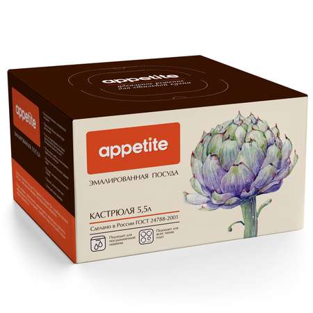 Кастрюля APPETITE Ferma 5.5 л