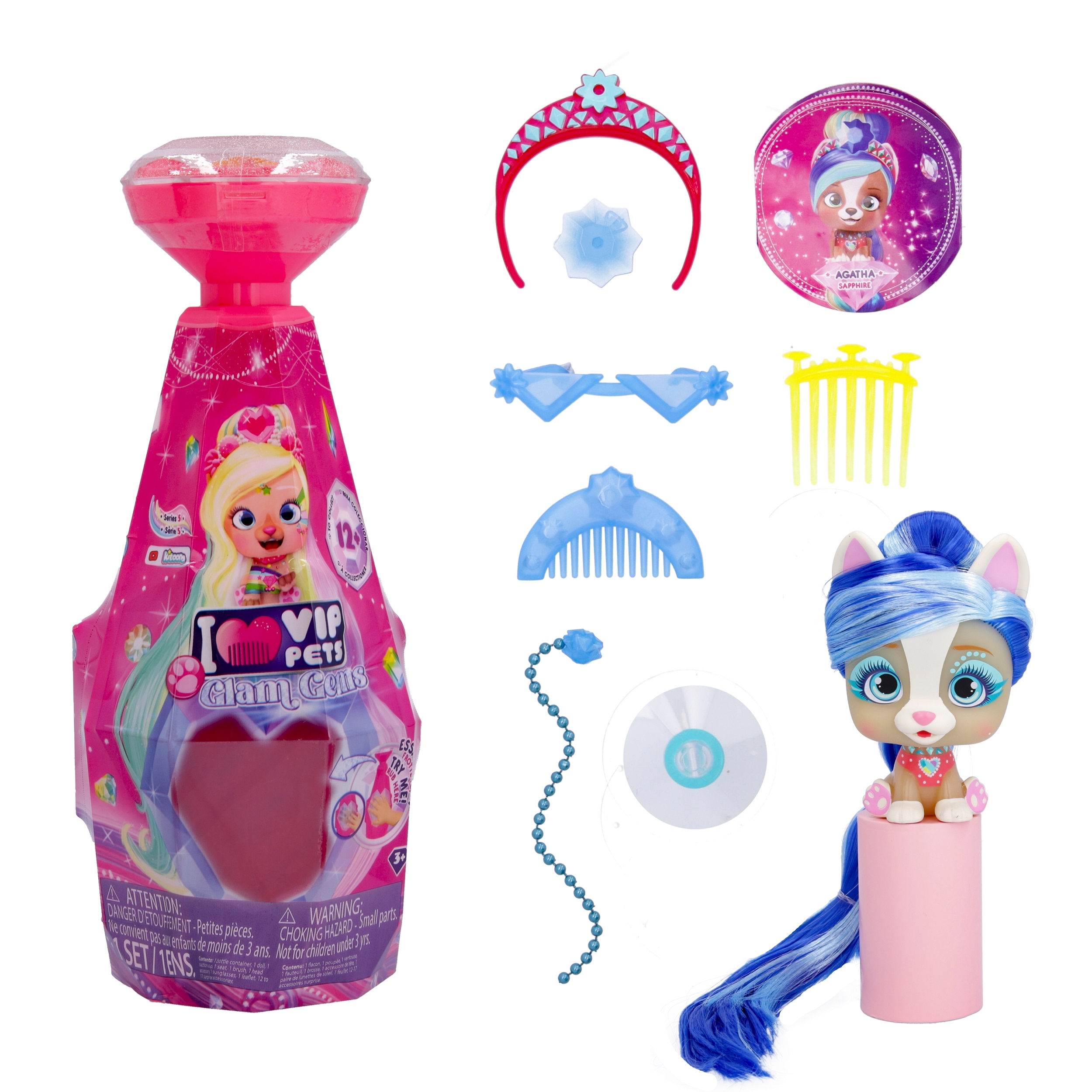 Фигурка vip pets Glam gems IMC TOYS Модные щенки Agatha