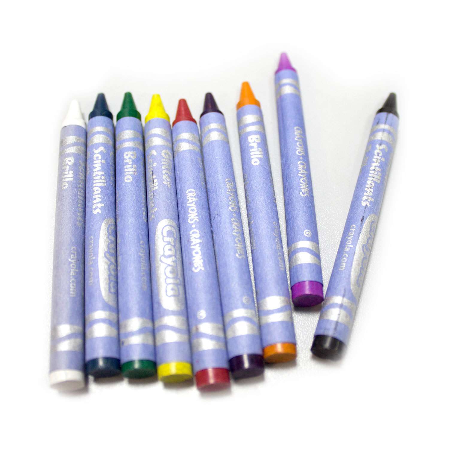 Восковые мелки Crayola с блестками 16 шт - фото 2