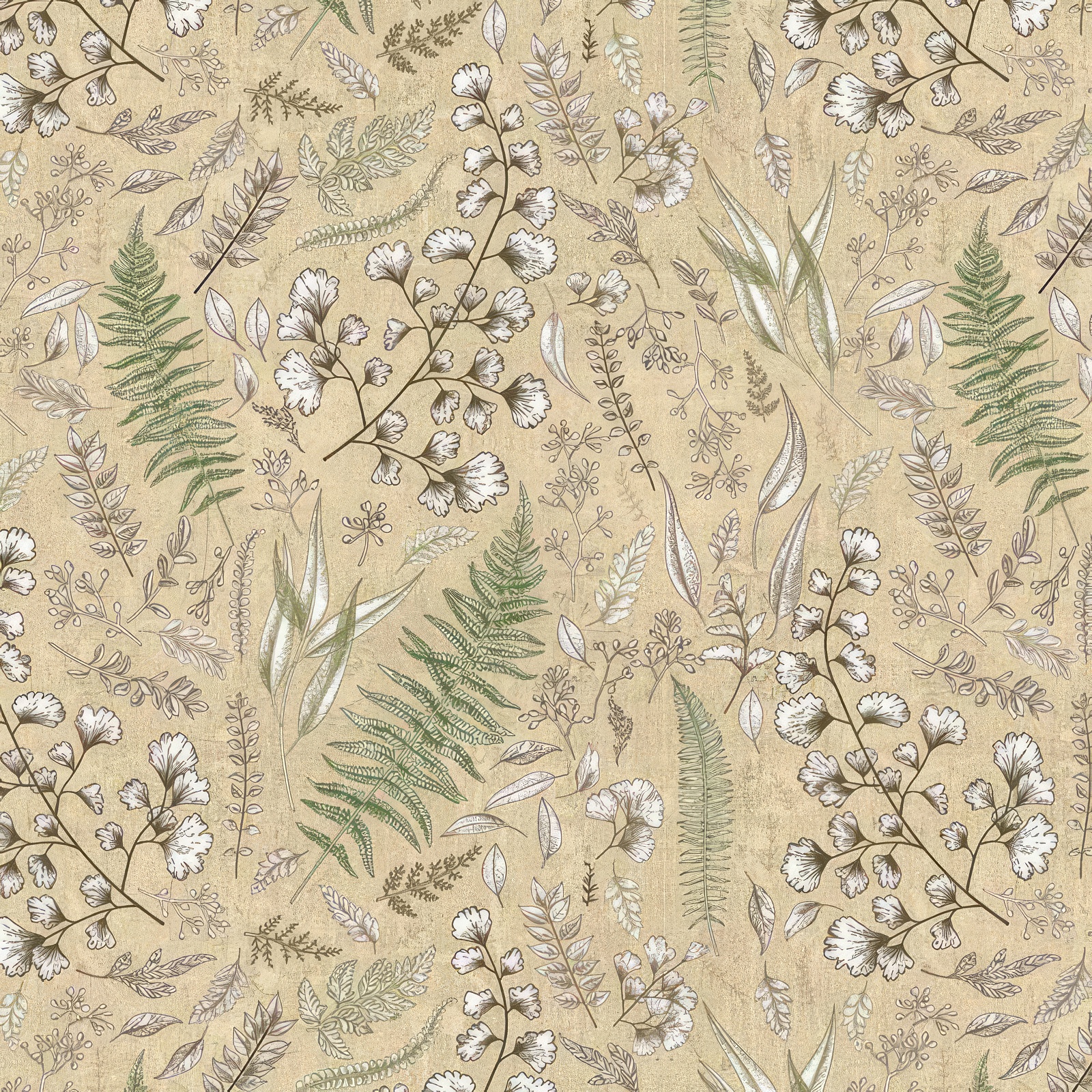 Кофр для хранения Hausmann HM-PICF04 Herbarium ПЭТ/ПП 60х50х35 см бежевый - фото 2