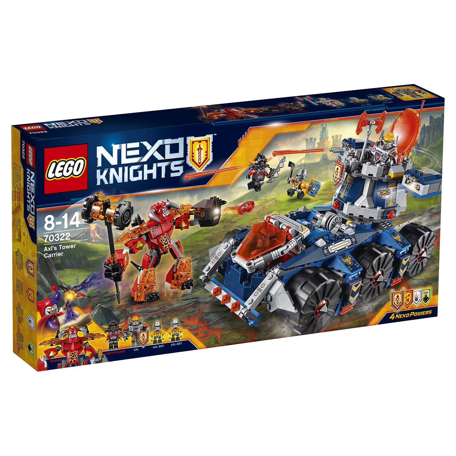 Конструктор LEGO Nexo Knights Башенный тягач Акселя (70322) купить по цене  5829 ₽ в интернет-магазине Детский мир