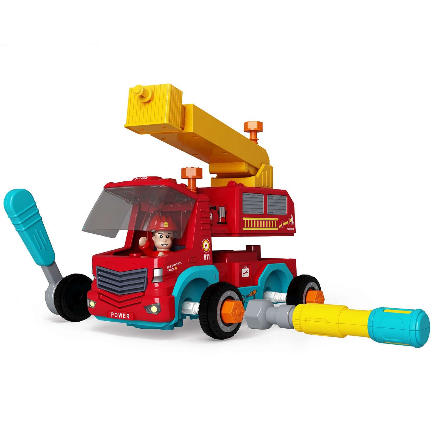 Игровой набор JIALEGU TOYS Пожарная автовышка 20 см C22698/A1373875M-W - фото 1