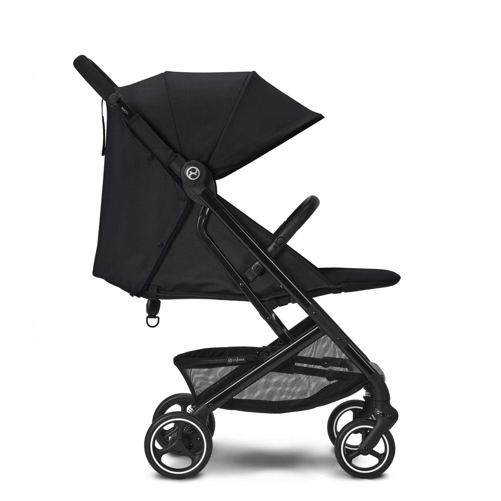 Коляская детская Cybex Beezy Moon Black с дождевиком и бампером - фото 3