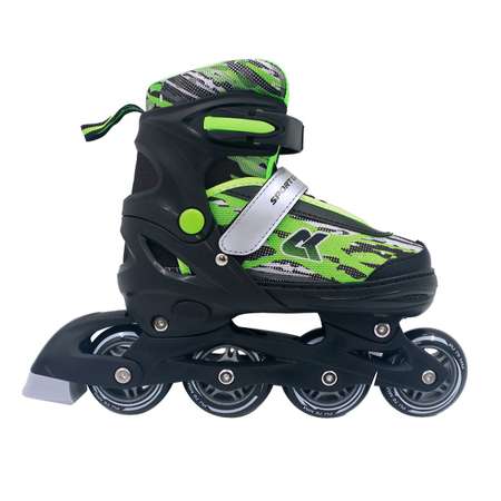 Набор роликовые коньки Sport Collection раздвижные Set Fantom Green шлем и набор защиты в сумке размер XS 25-28