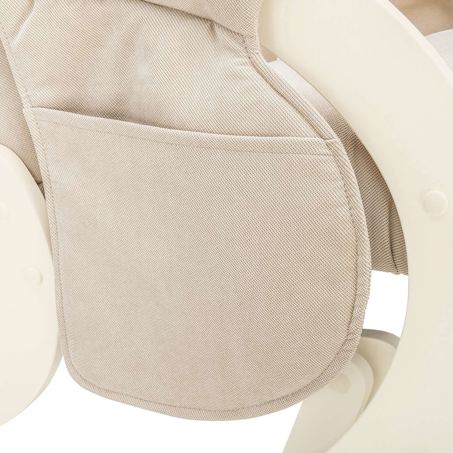 Кресло для кормления Milli Smile с карманами Дуб шампань / ткань Verona Vanilla - фото 7