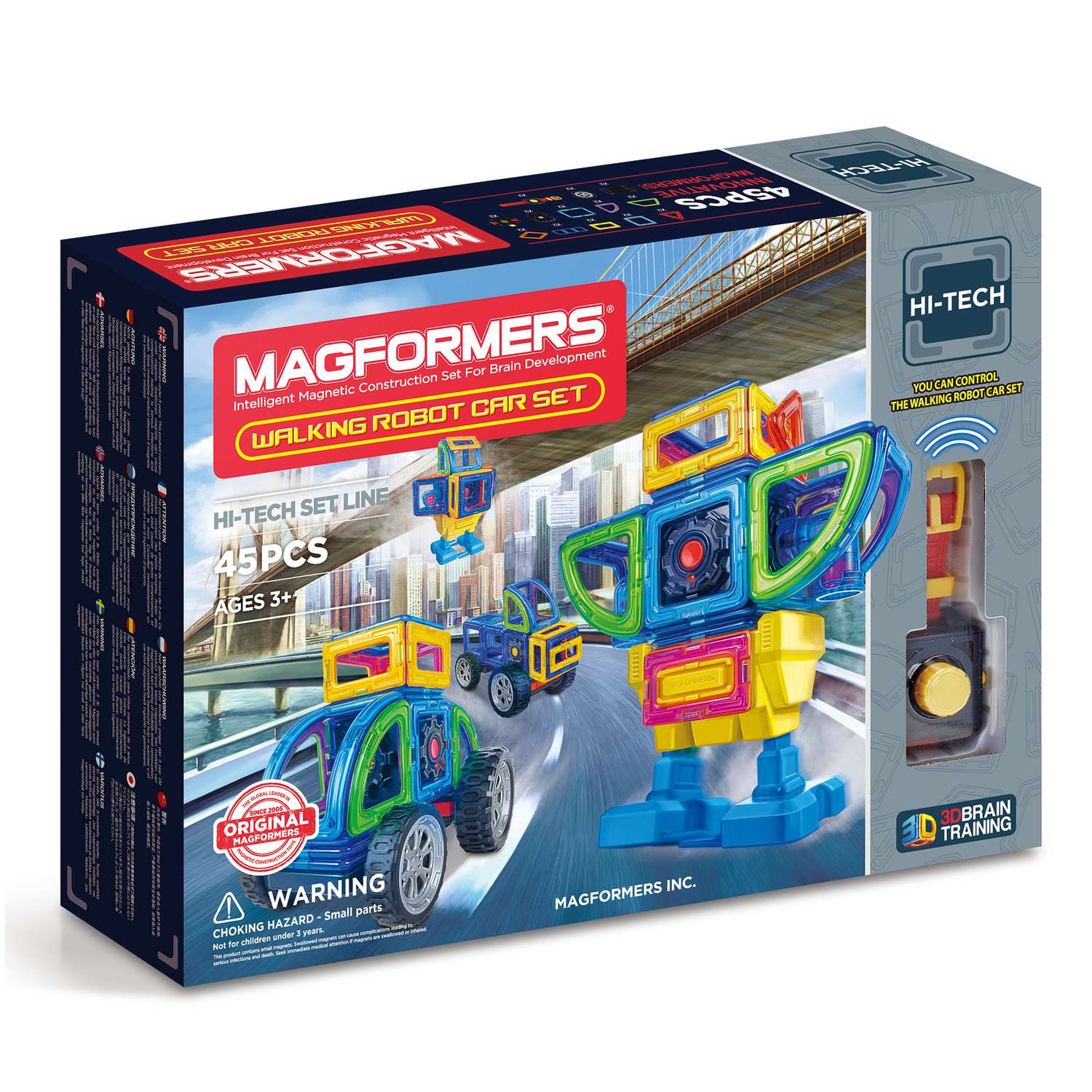 Конструктор магнитный Magformers Walking Robot Car Set 45 - фото 1