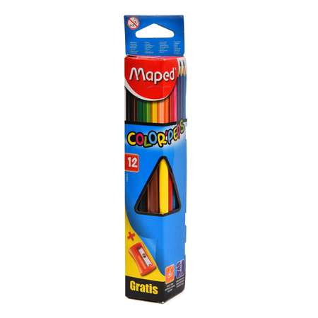 Карандаши цветные MAPED Color Peps 12цветов+точилка 183213