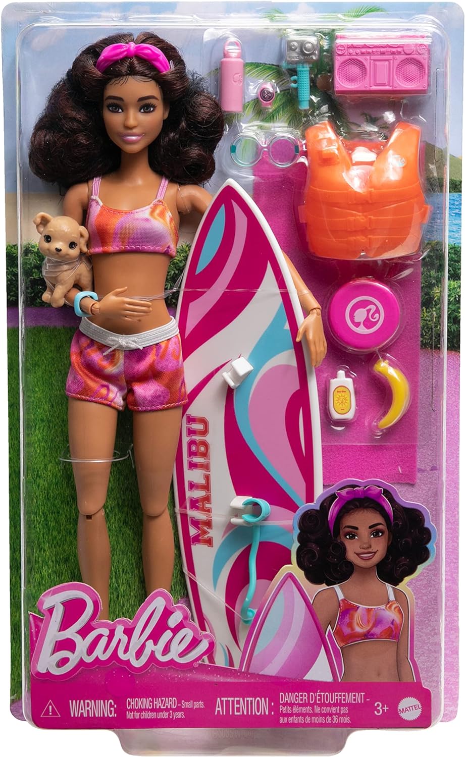 Кукла модельная Barbie Серфинг HPL69 - фото 6