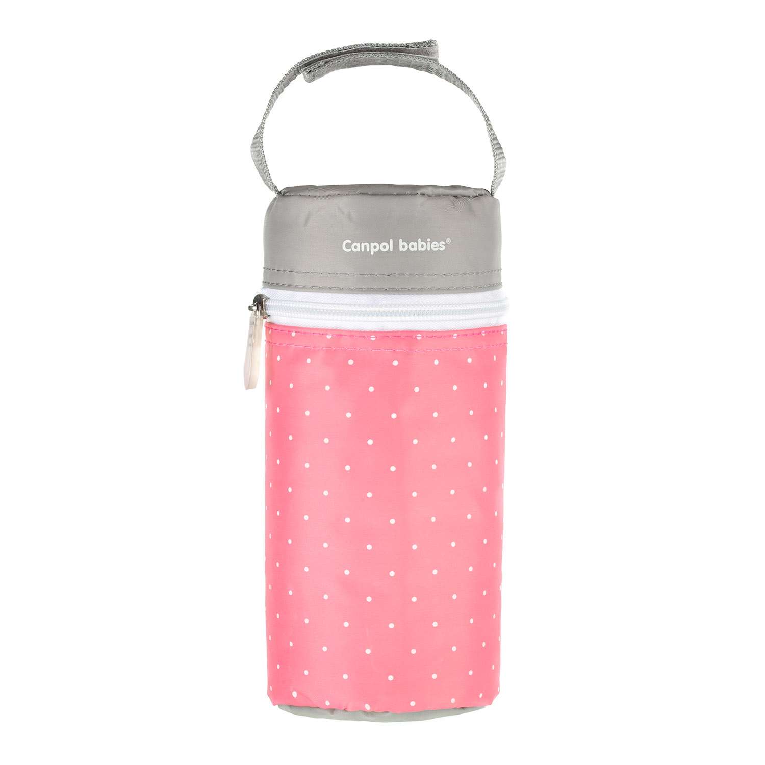 Термосумка для бутылочек Canpol Babies Серо-Розовая - фото 1