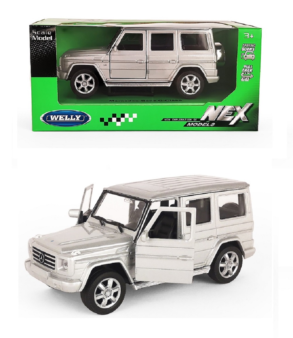 Автомобиль Welly Mercedes Mercedes-Benz G-Class 1:32 серебряный 39889CW-S - фото 1