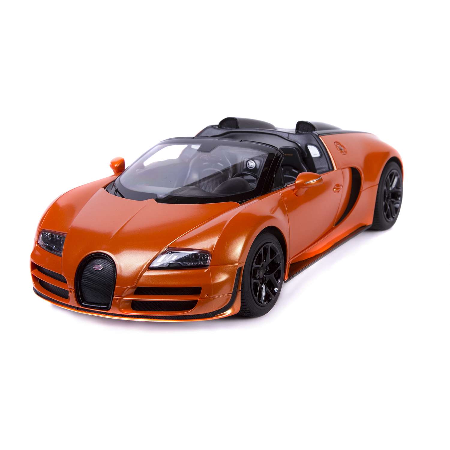 Машинка р/у Rastar Bugatti GS Vitesse 1:14 оранжевая - фото 2