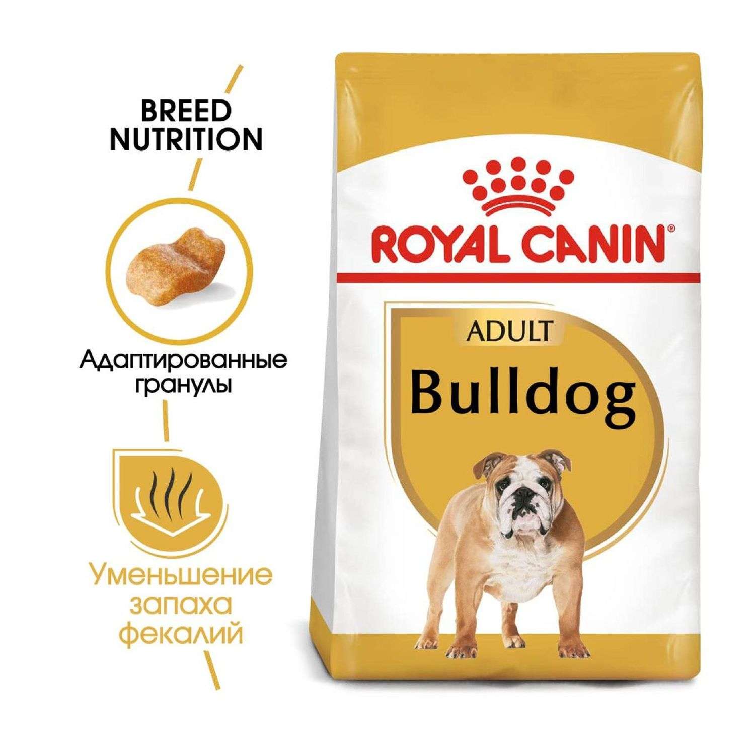 Корм для собак ROYAL CANIN породы бульдог 12кг - фото 3