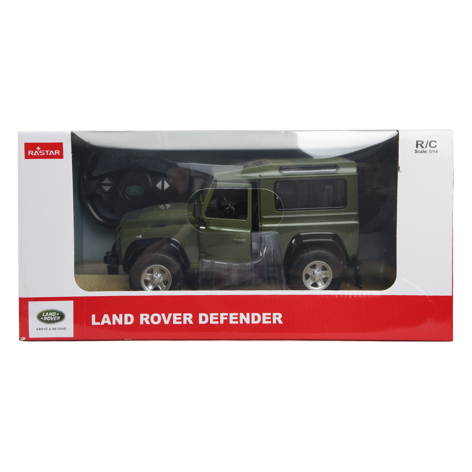 Машина Rastar РУ 1:14 Land Rover Denfender Зеленый 78400 - фото 3