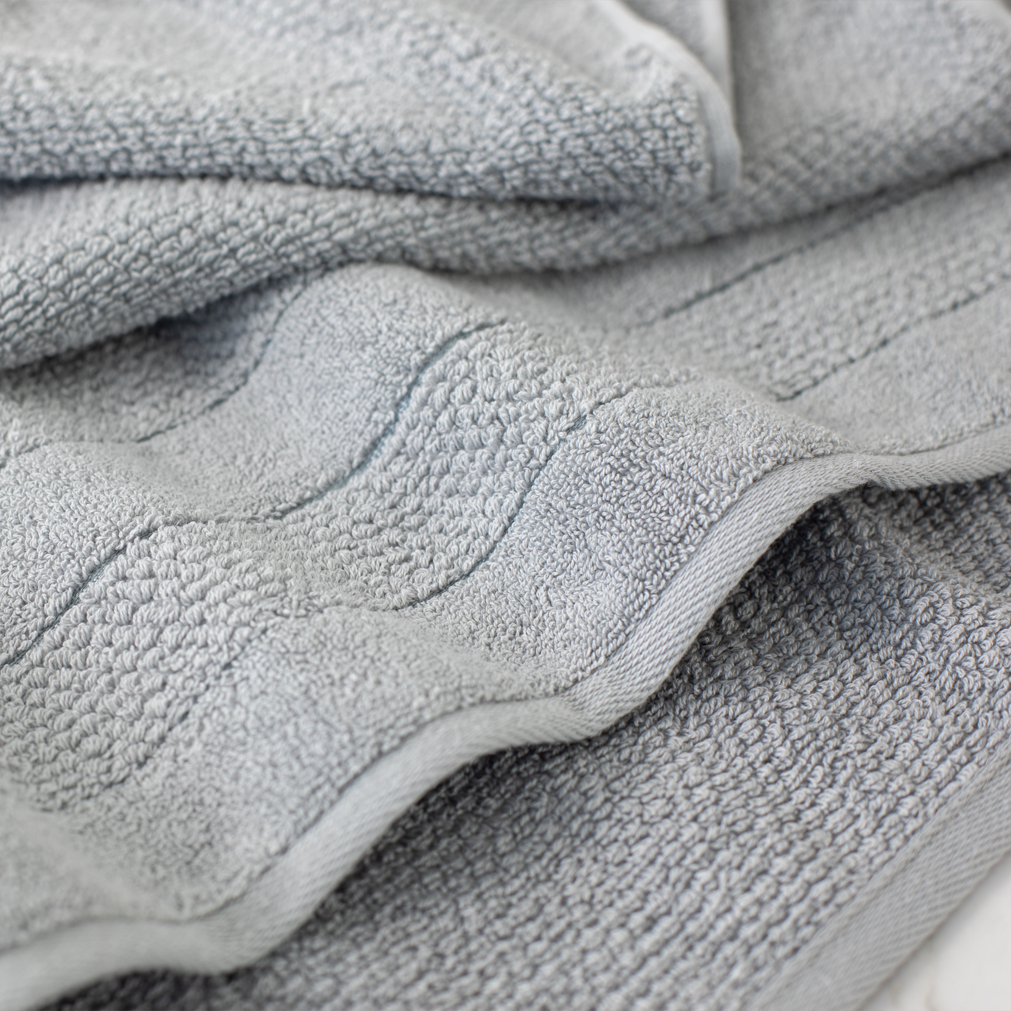 Полотенце LOVEME Milano Махровое Холодный серый 70х140см 100% хлопок - фото 4