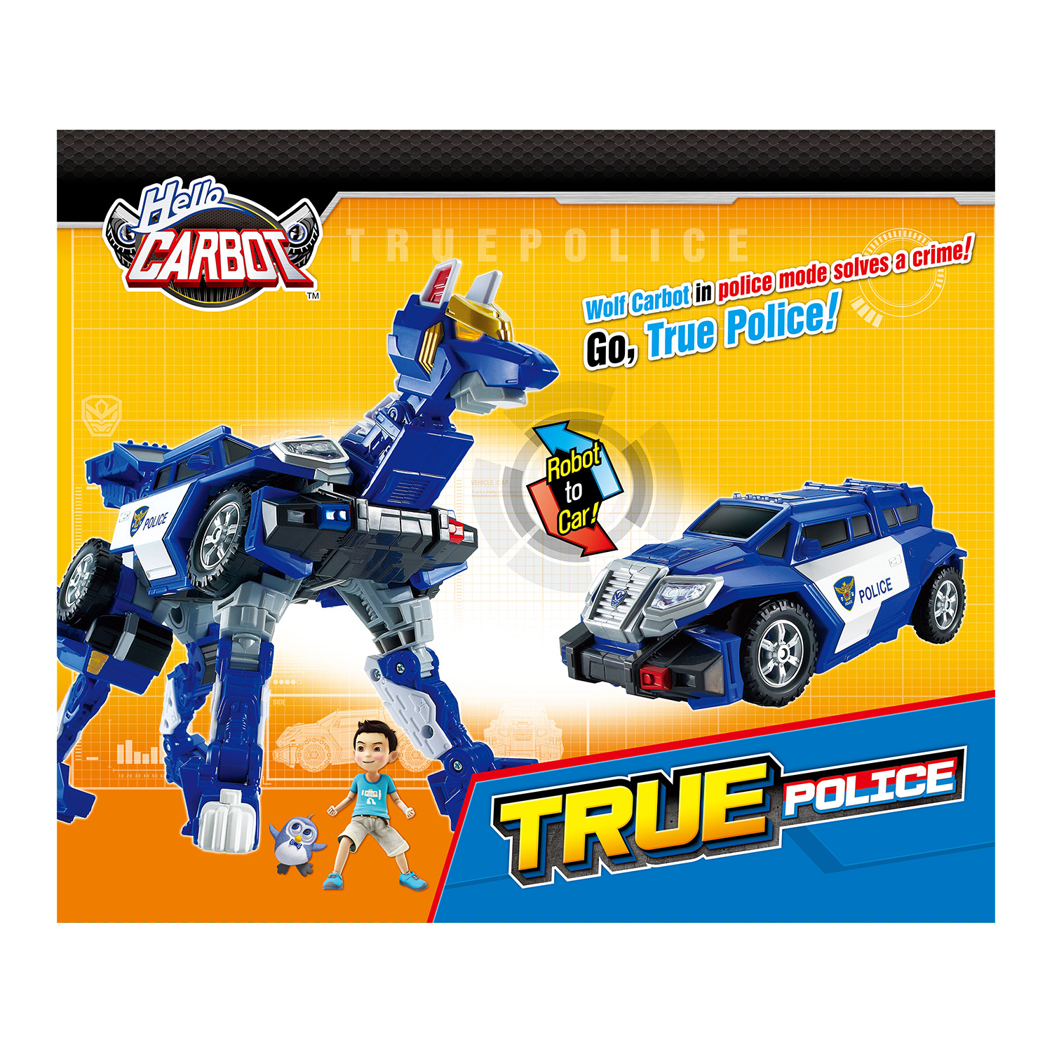 Игрушка Hello Carbot True Police Трансформер 21см S2 42890 - фото 3