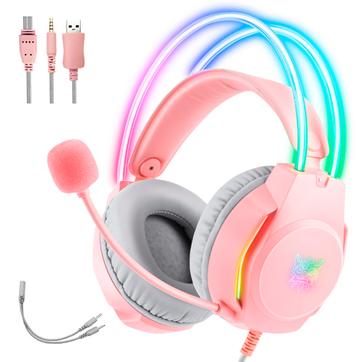 Игровые наушники Onikuma X26 Pink Space - фото 2