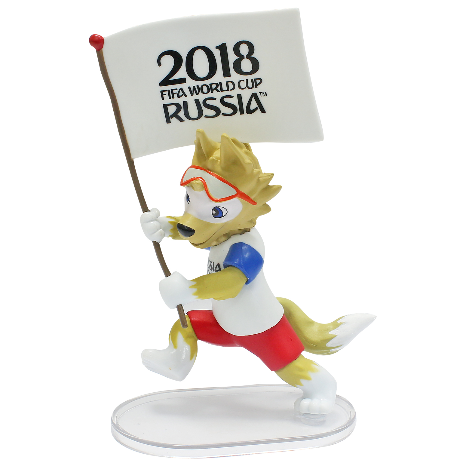 Фигурка 2018 FIFA World Cup Russia TM Zabivaka знаменосец Т11145 - фото 1