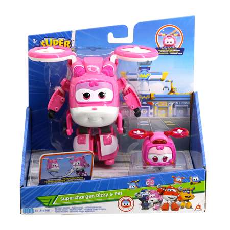 Трансформер Super Wings Заряженный Диззи Супер питомец Диззи EU750424