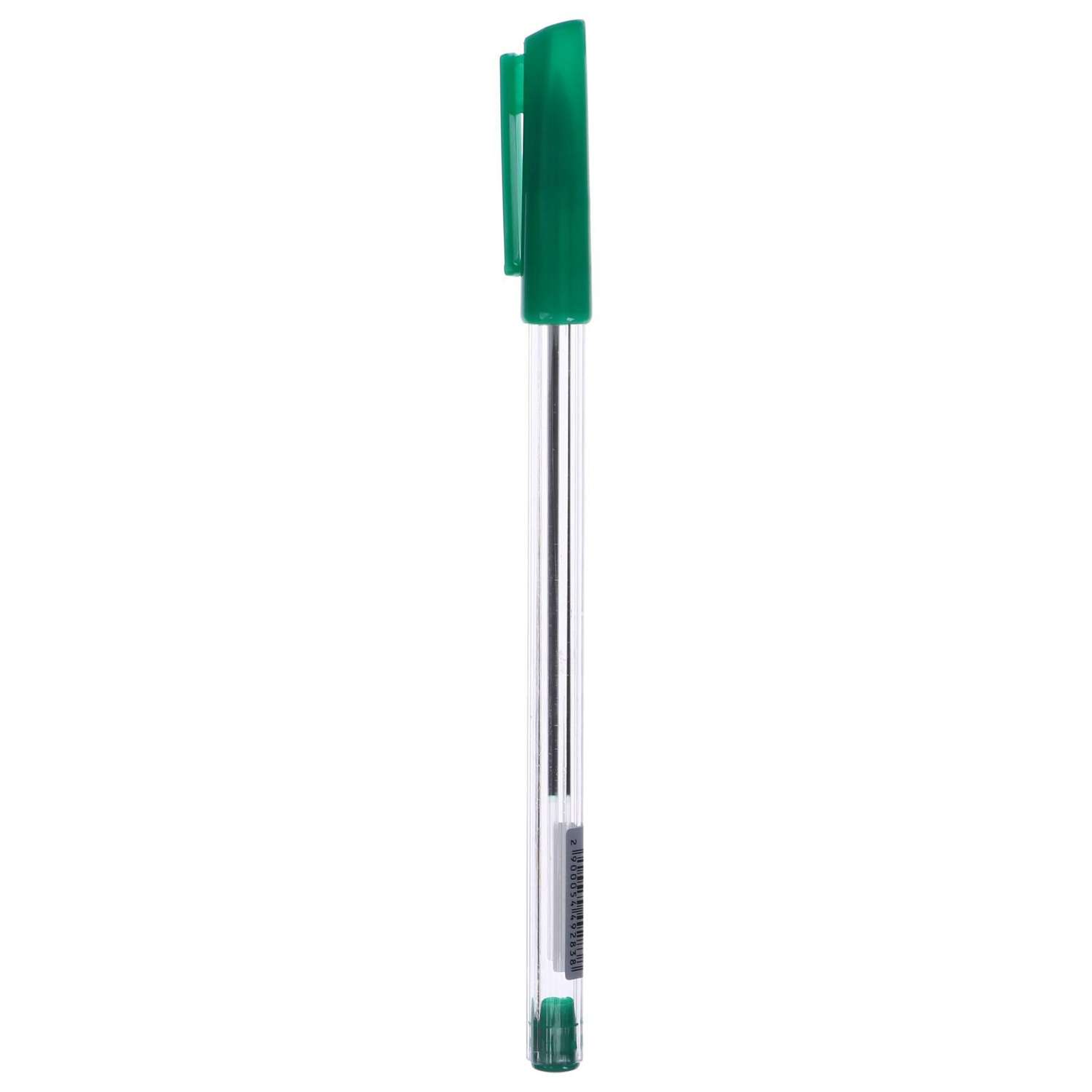 Ручка Calligrata 0.7 мм зеленый корпус прозрачный - фото 1