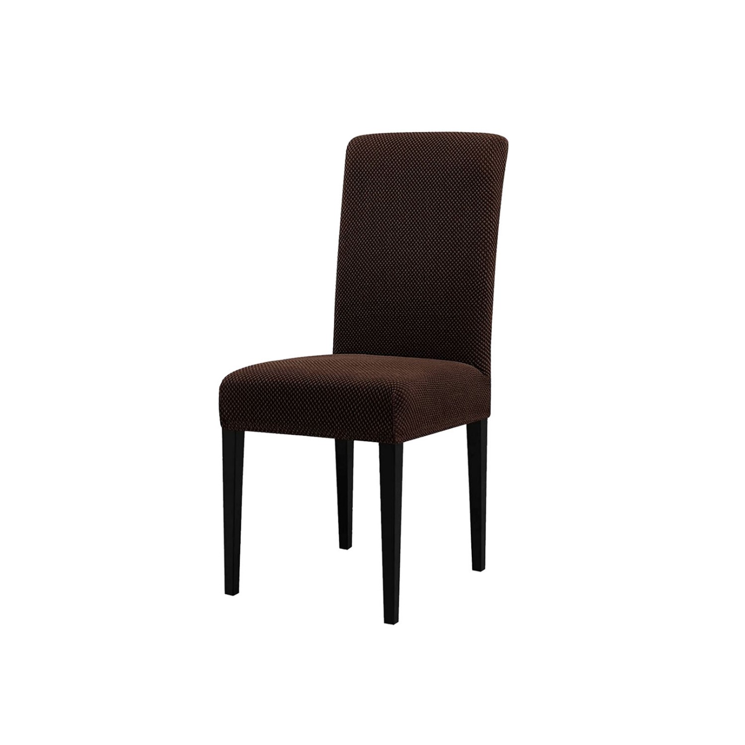 Чехол на стул LuxAlto Коллекция Fukra oval коричневый - фото 1