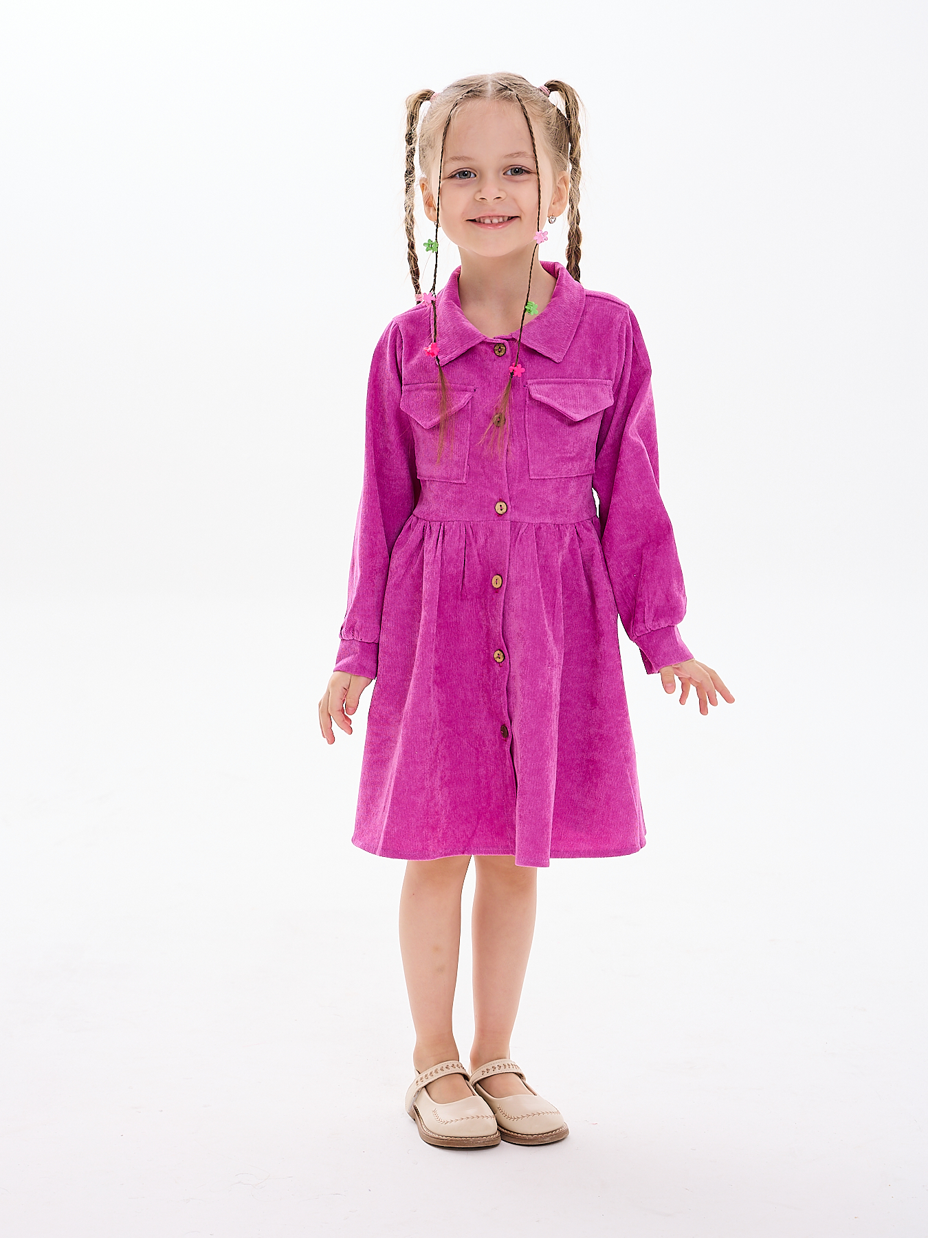 Платье Mil Art kids 1902201545DRESS-WELVET2-PURPLE - фото 4