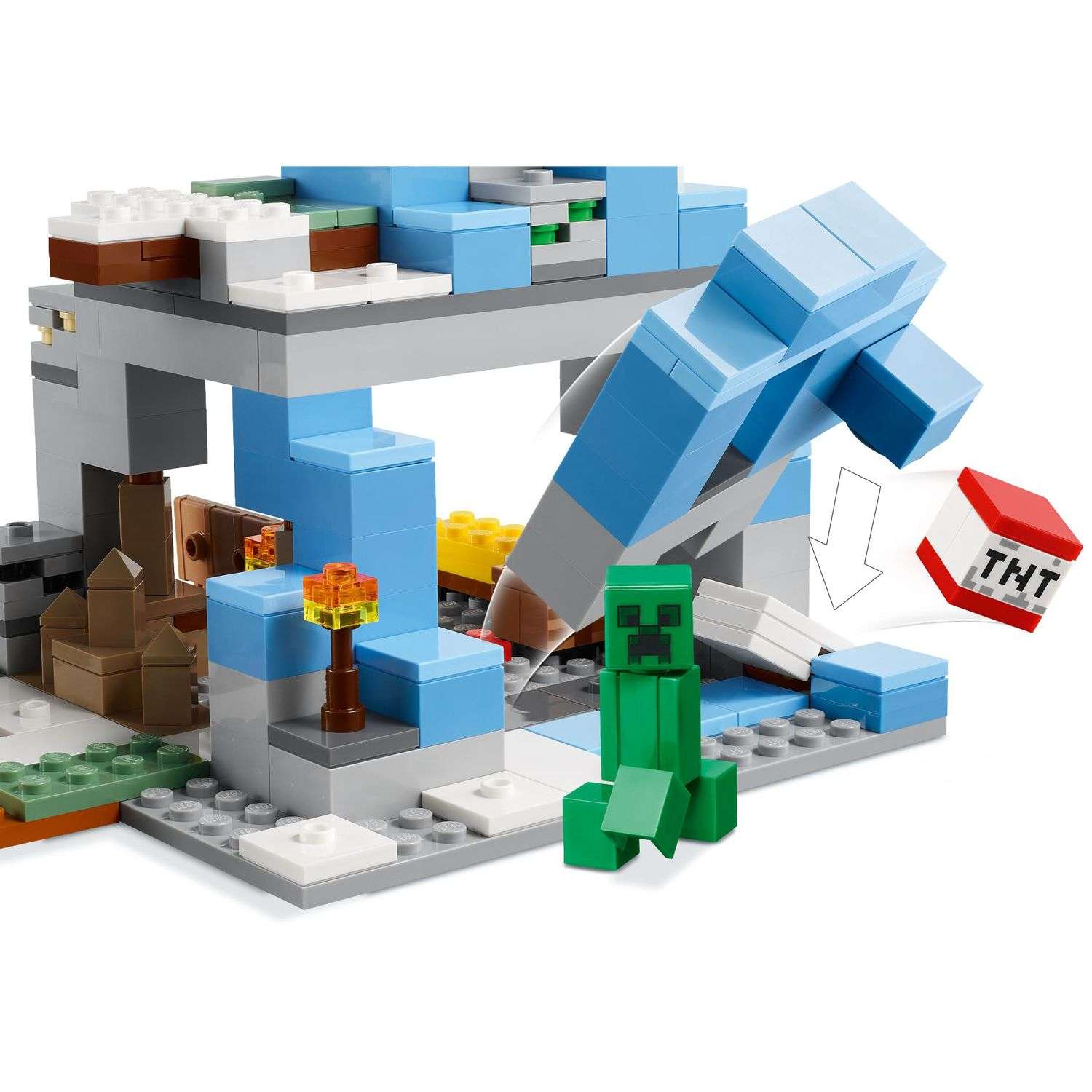 Конструктор Lego Minecfat Ледяные вершины 21243 - фото 4