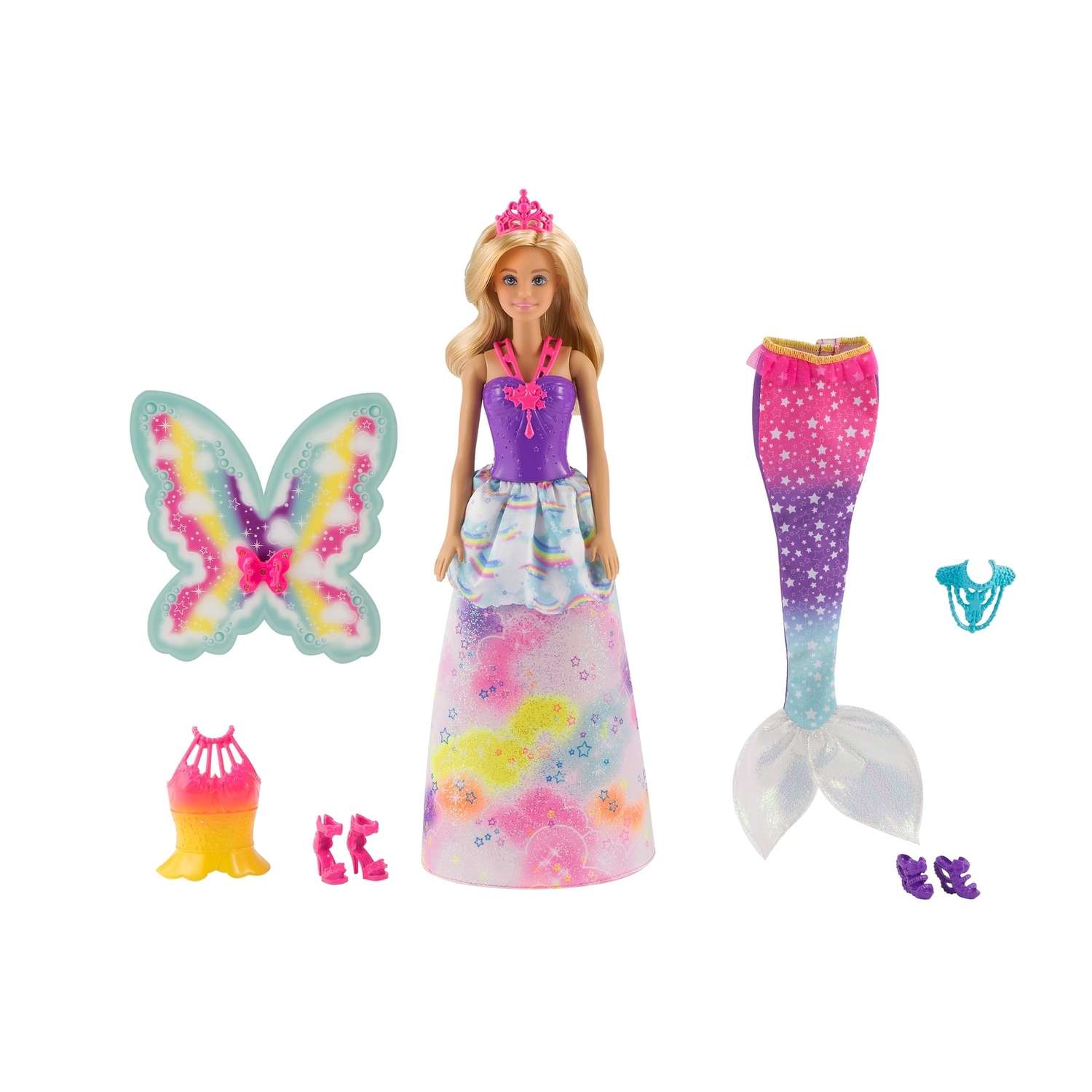 Кукла Barbie Сказочная принцесса фея русалка FJD08 FJD08 - фото 6