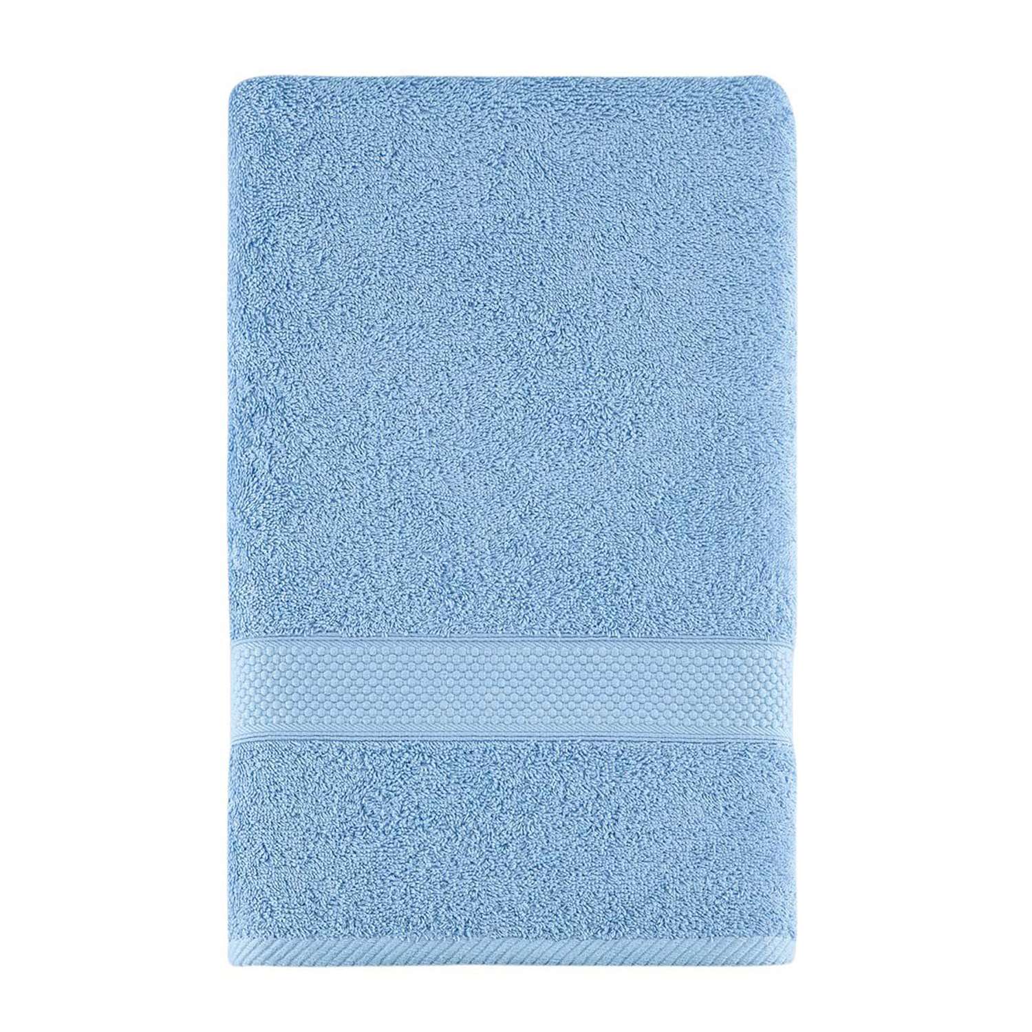 Полотенце для ванной Arya Home Collection однотонное 100х150 см Miranda Soft светло-голубой - фото 1