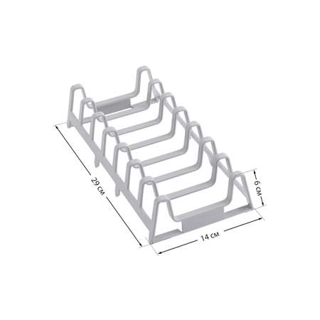 Подставка для сушки посуды DeNASTIA 29x14x6 см полипропилен бежевый T000316