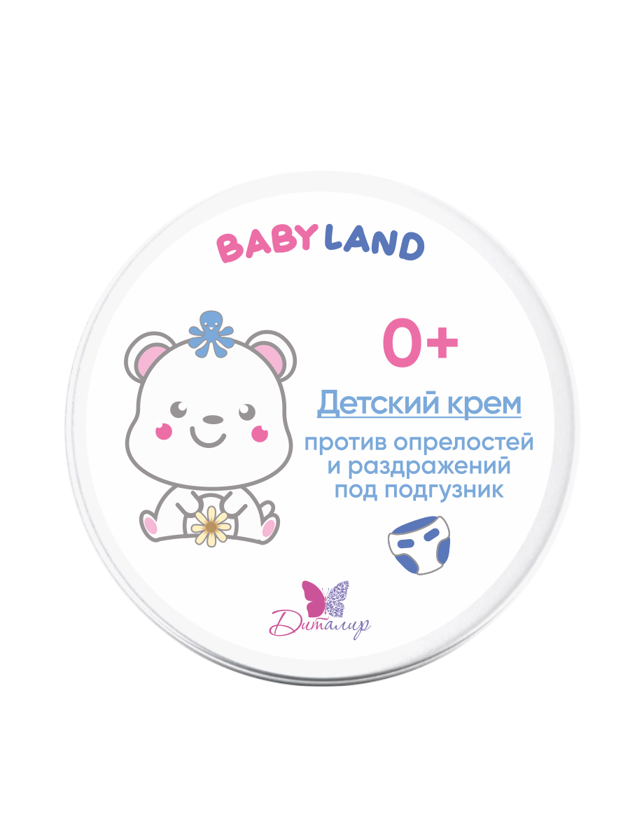 Крем детский Диталир против опрелостей и раздражений под подгузник Babyland - фото 2