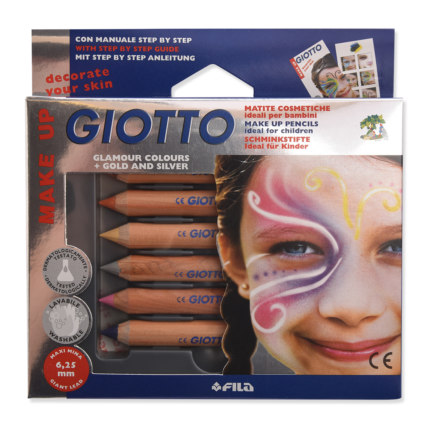 Набор для грима GIOTTO MAKE UP 6 цв ГЛАМУР гипоаллергенный - фото 1